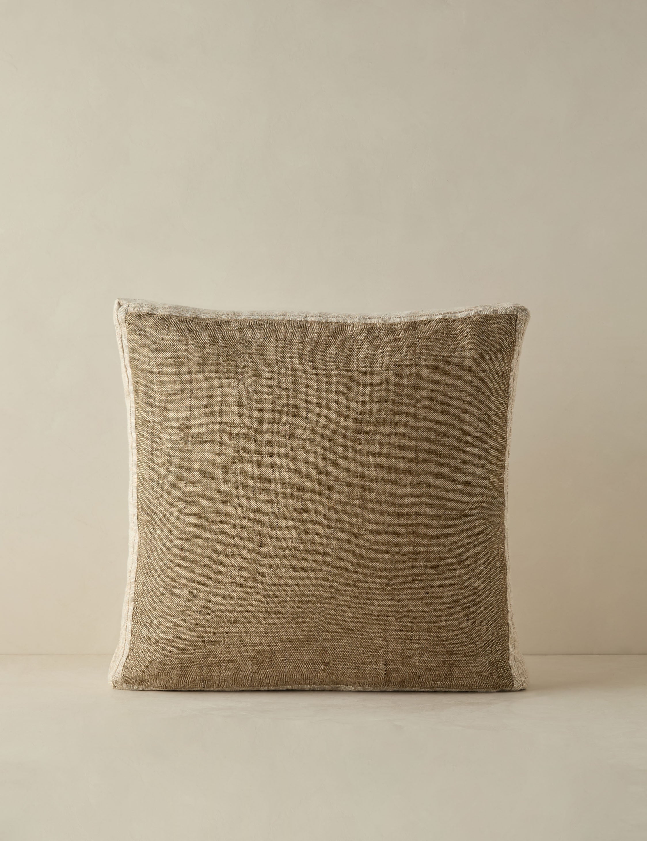 Luma Box Pillow | Linen Silk, Earthy Tones