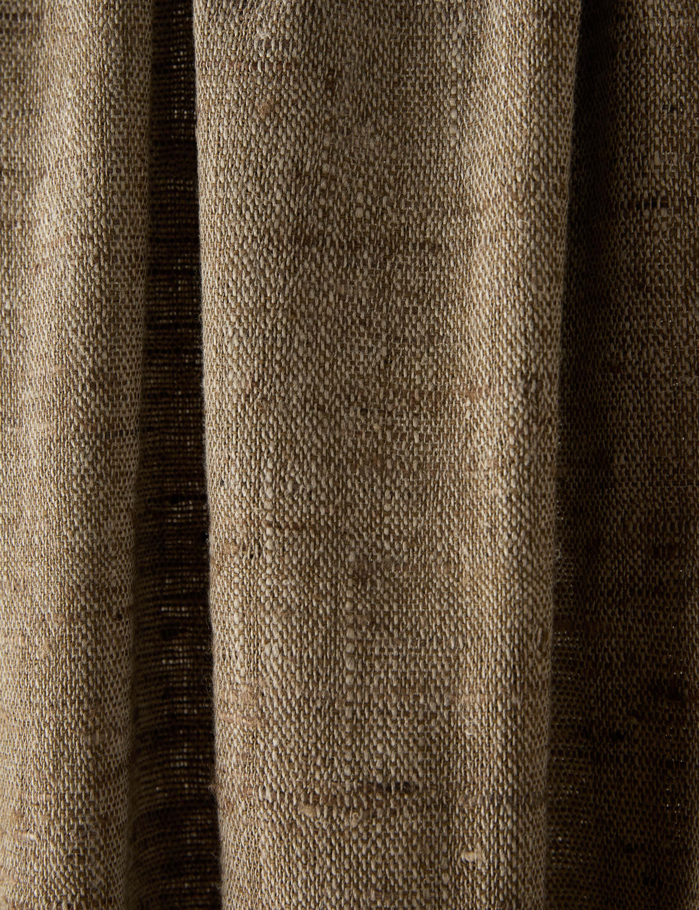 Luna Linen Silk Throw | Earthy Tones, Soft Texture