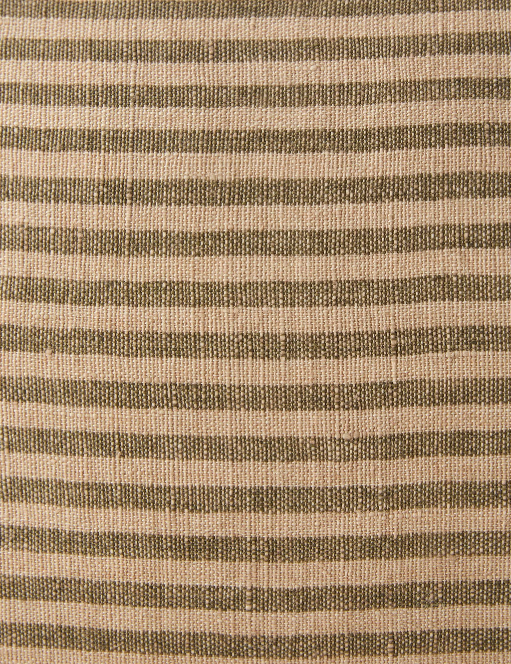 Luna Linen Pillow | Striped Design, Dramatic Flange