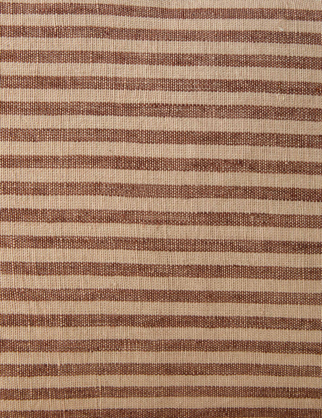 Luna Linen Pillow | Striped Design, Dramatic Flange