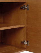 Brix Sideboard | Fluted Plinth Base, Natural Grain Warmth
