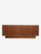 Brix Sideboard | Fluted Plinth Base, Natural Grain Warmth