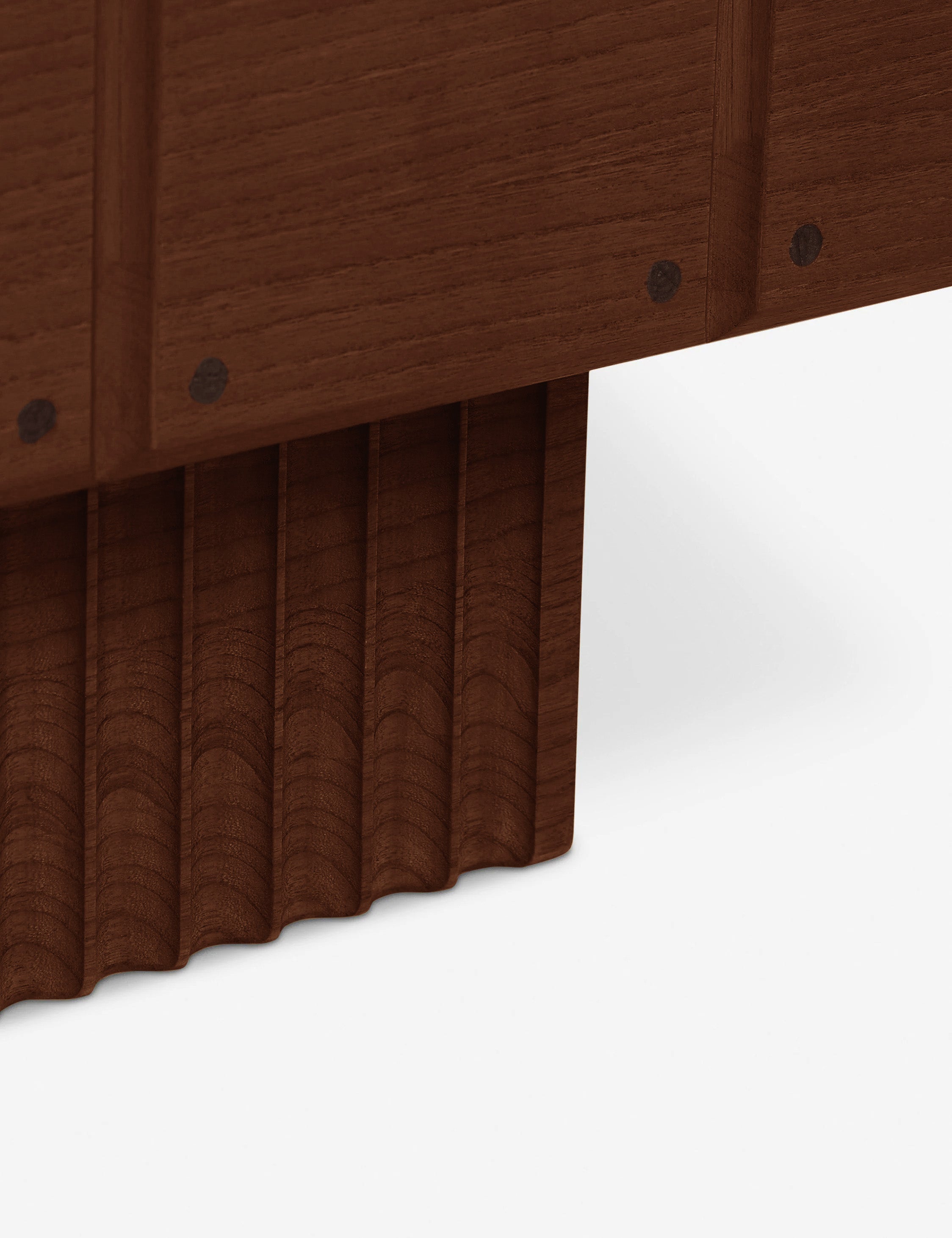Brix Sideboard | Fluted Plinth Base, Natural Grain Warmth