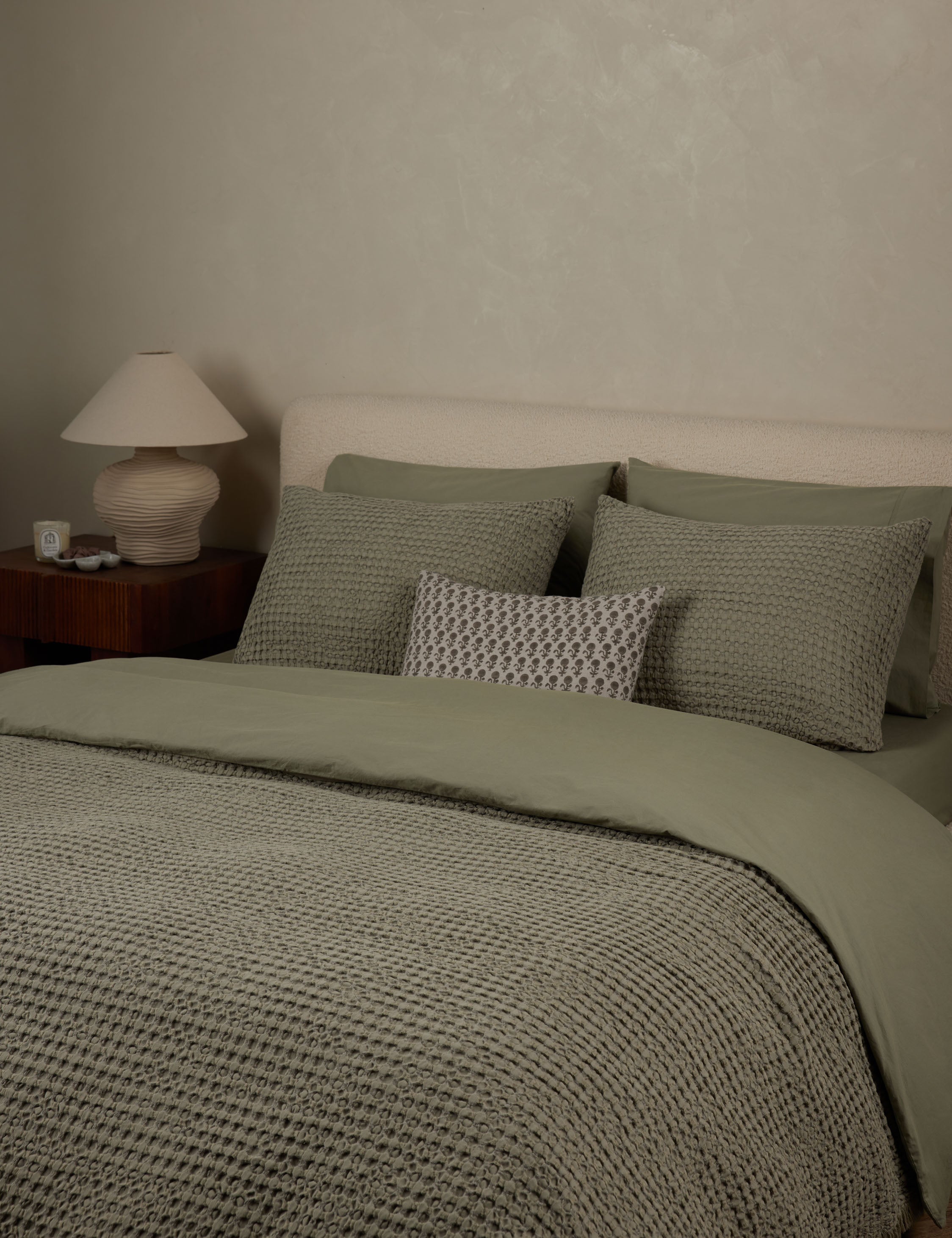 Luna Textured Blanket | Cotton-Linen Blend, Year-Round Comfort