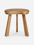 Luna Side Table | Sculpted Top, Angled Legs