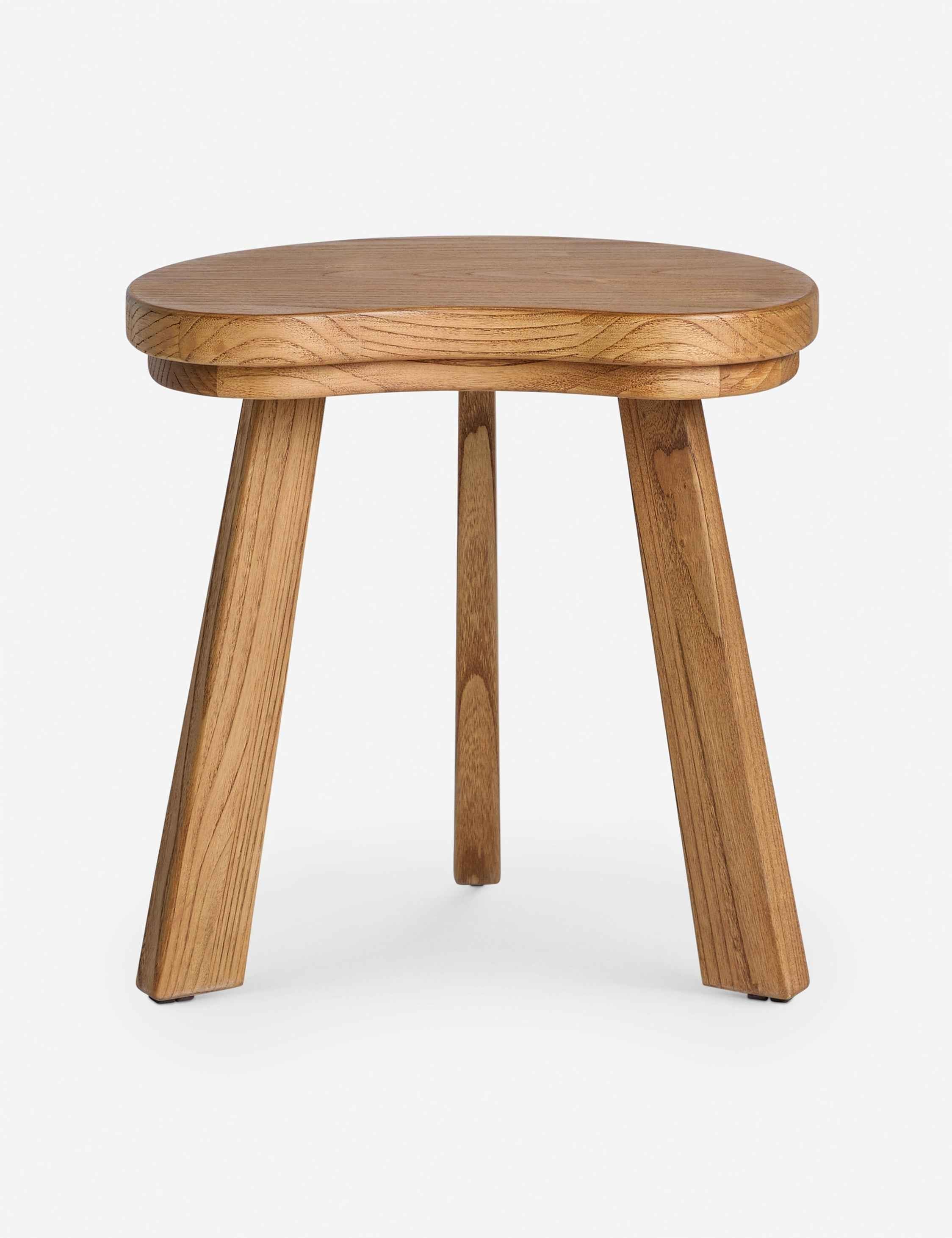Luna Side Table | Sculpted Top, Angled Legs