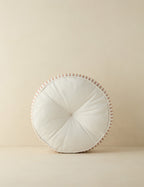 Luna Striped Disc Pillow | Chic Outdoor Accent