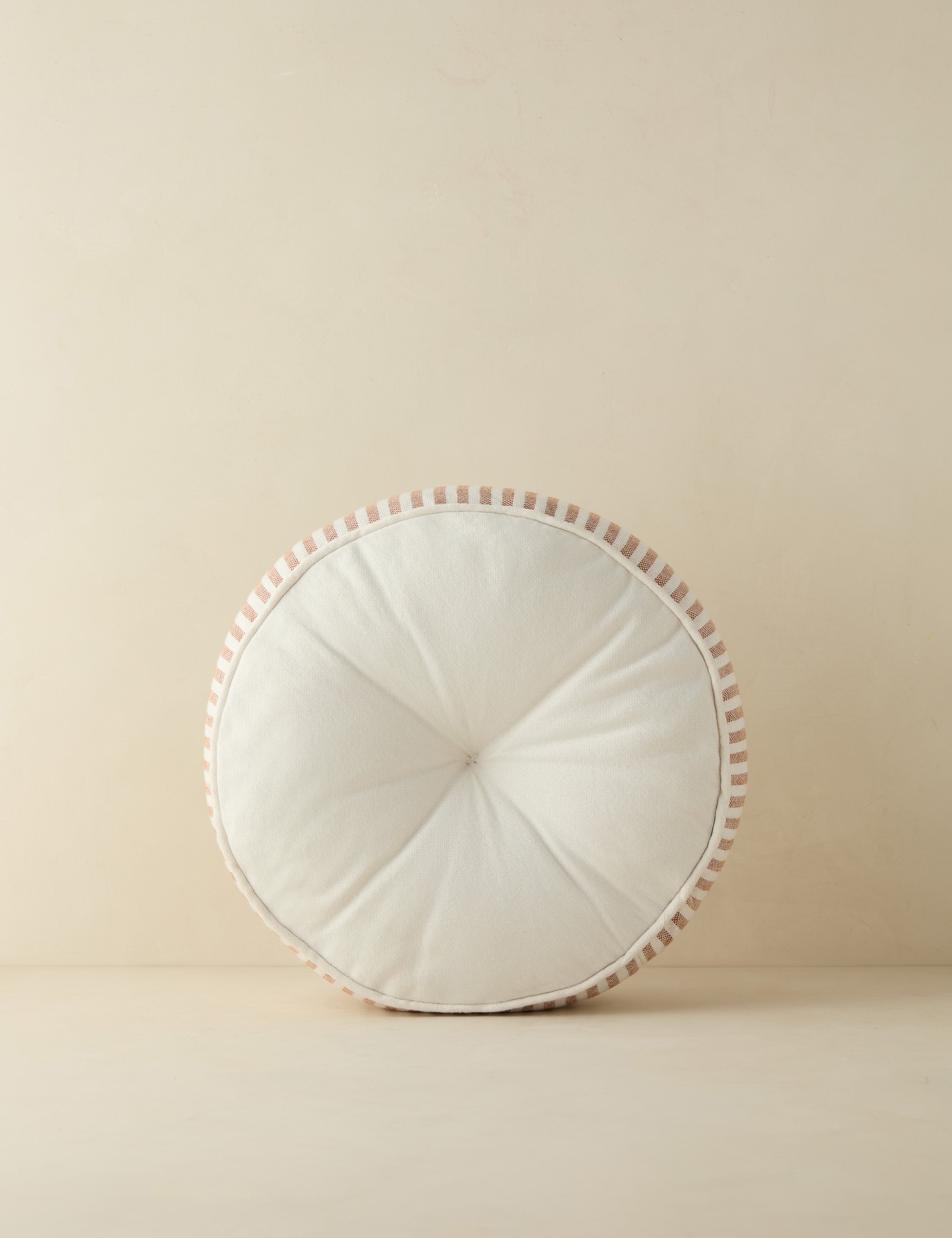 Luna Striped Disc Pillow | Chic Outdoor Accent