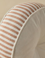 Luna Striped Disc Pillow | Chic Outdoor Accent