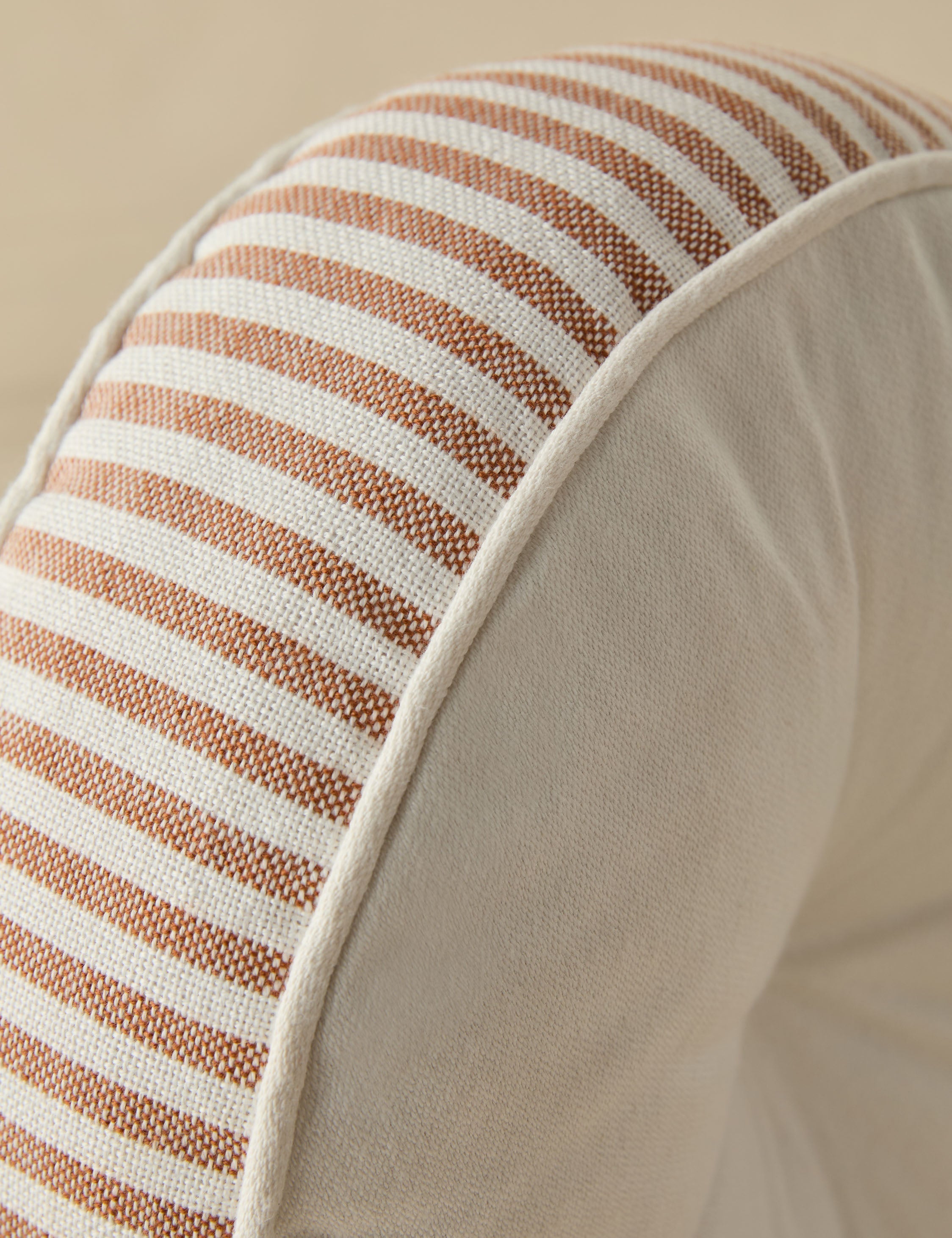 Luna Striped Disc Pillow | Chic Outdoor Accent