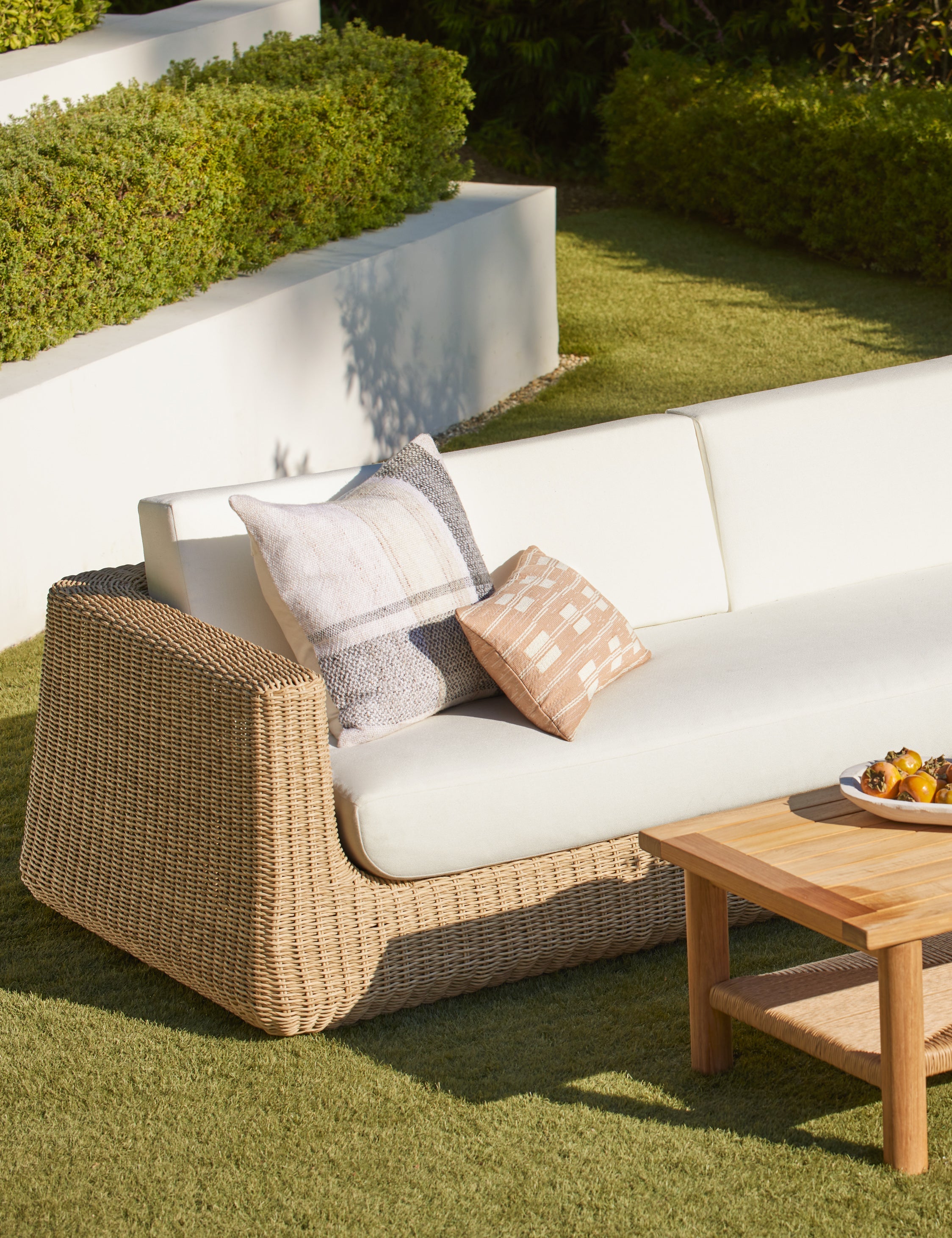 Luma Indoor/Outdoor Pillow | Modern Broken Stripe Design