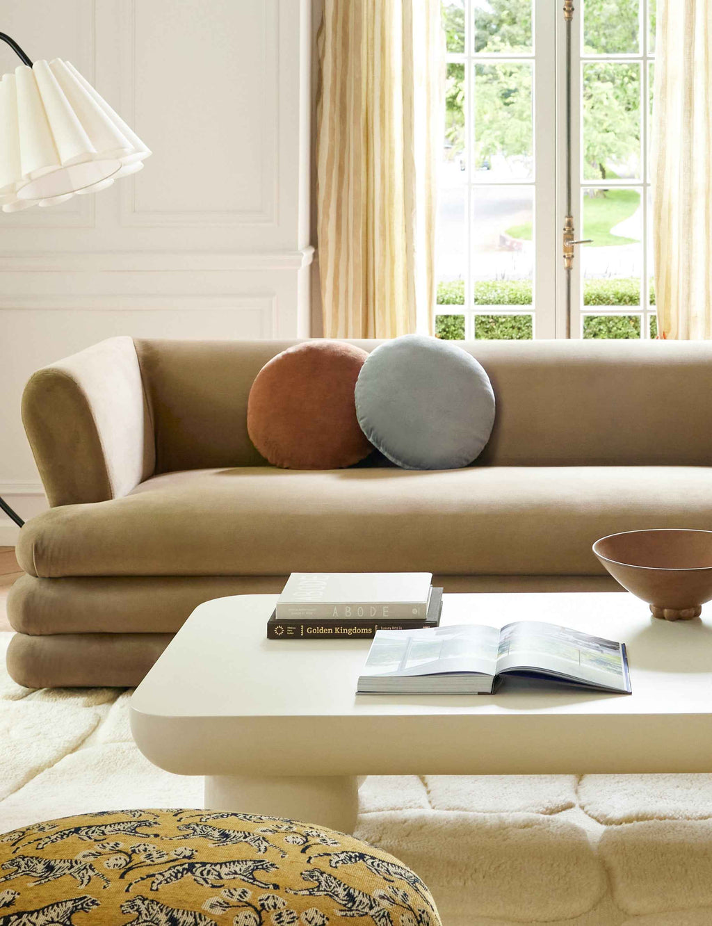 Vela Round Pillow | Luxe Velvet, Soft Sheen
