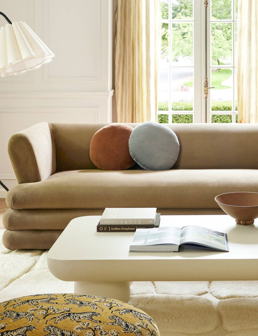 Vela Round Pillow | Luxe Velvet, Soft Sheen