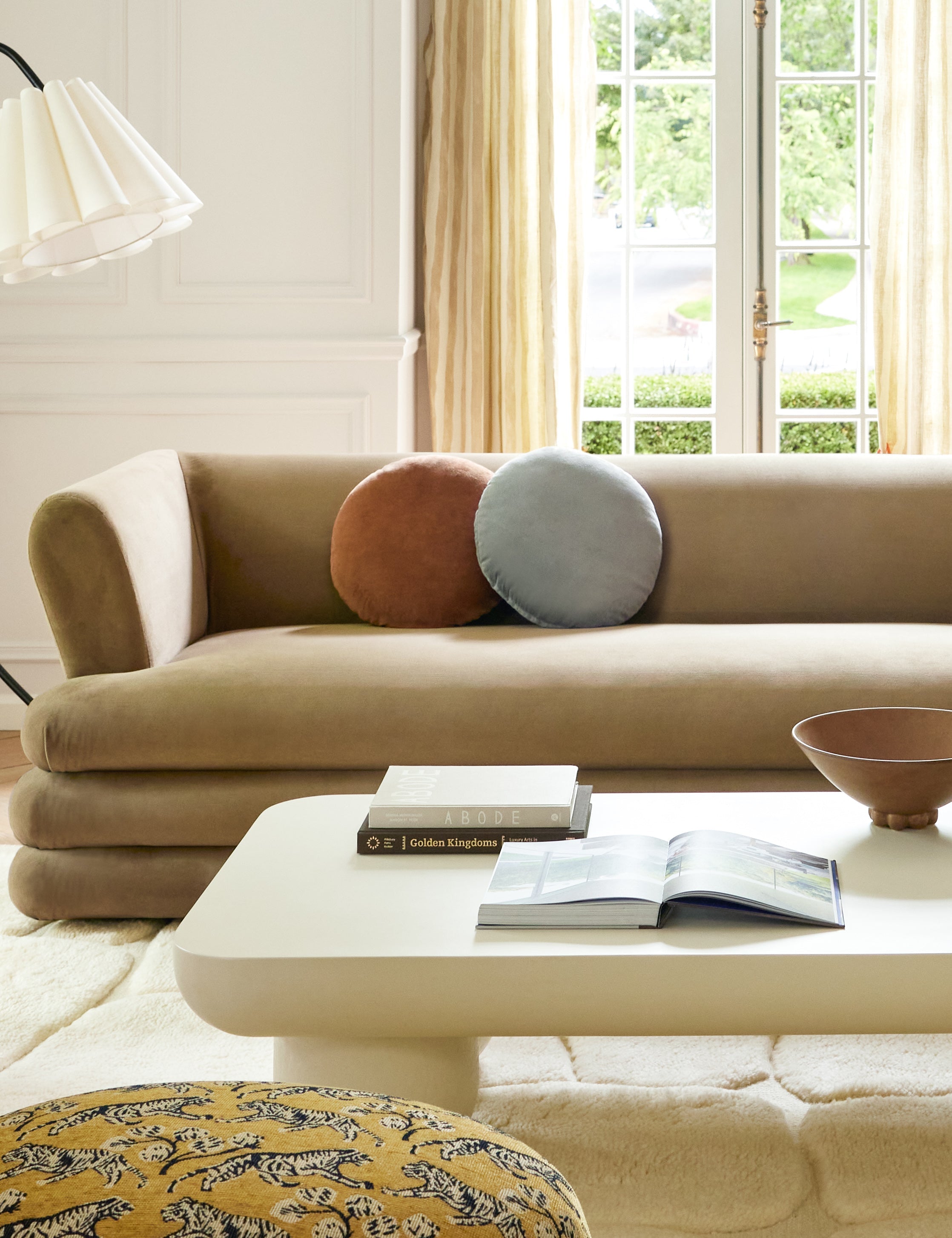 Vela Round Pillow | Luxe Velvet, Soft Sheen
