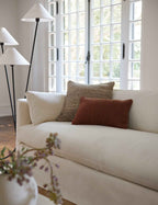 Rina Throw Pillow | Woolen Accent, Heathered Texture