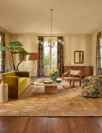 Mira Botanical Curtain Panel | Cotton Lined, Versatile Hanging Options