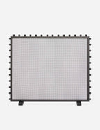 Lustre Fireplace Screen | Chic Knobbed Accents, Square Silhouette