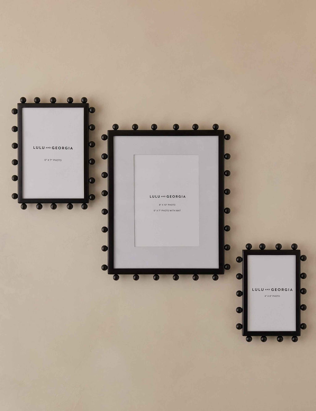 Luxe Picture Frame | Knobbed Accents, Dual Orientation