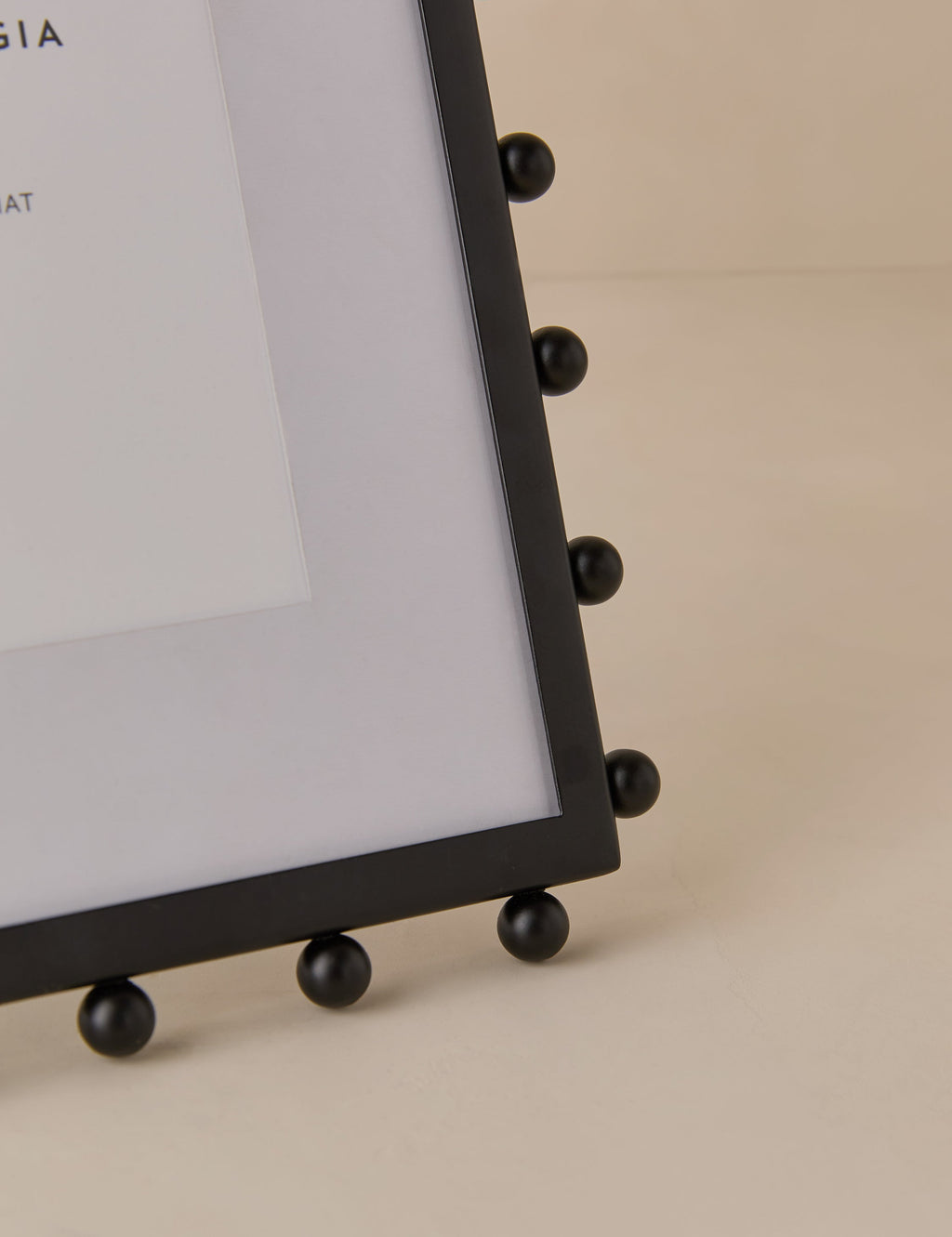 Luxe Picture Frame | Knobbed Accents, Dual Orientation