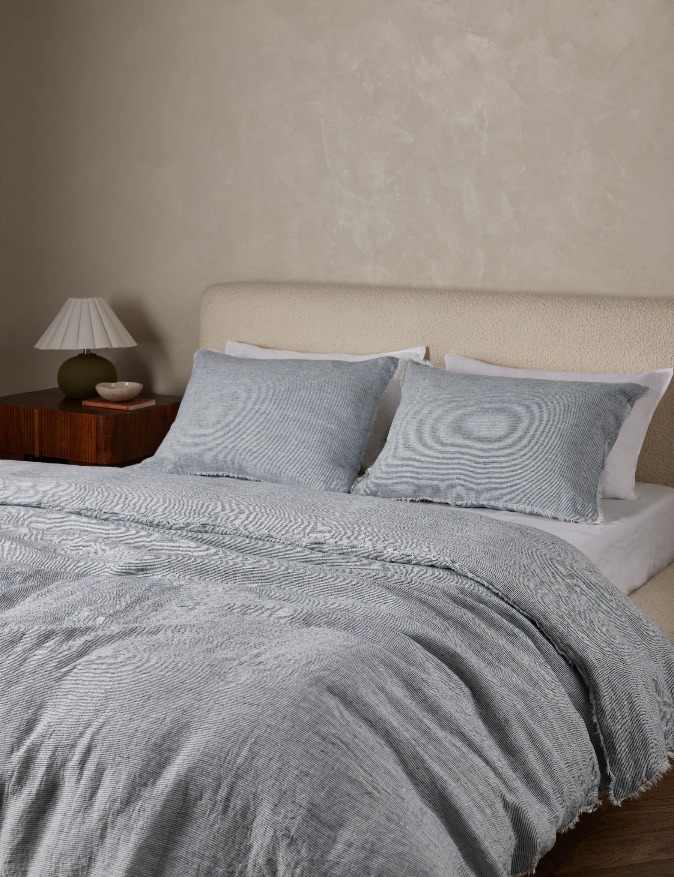 Luxe Logan Duvet Cover | Linen with Frayed Edges