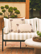 Luna Indoor/Outdoor Pillow | Abstract Minimalist Design, Chic Edge