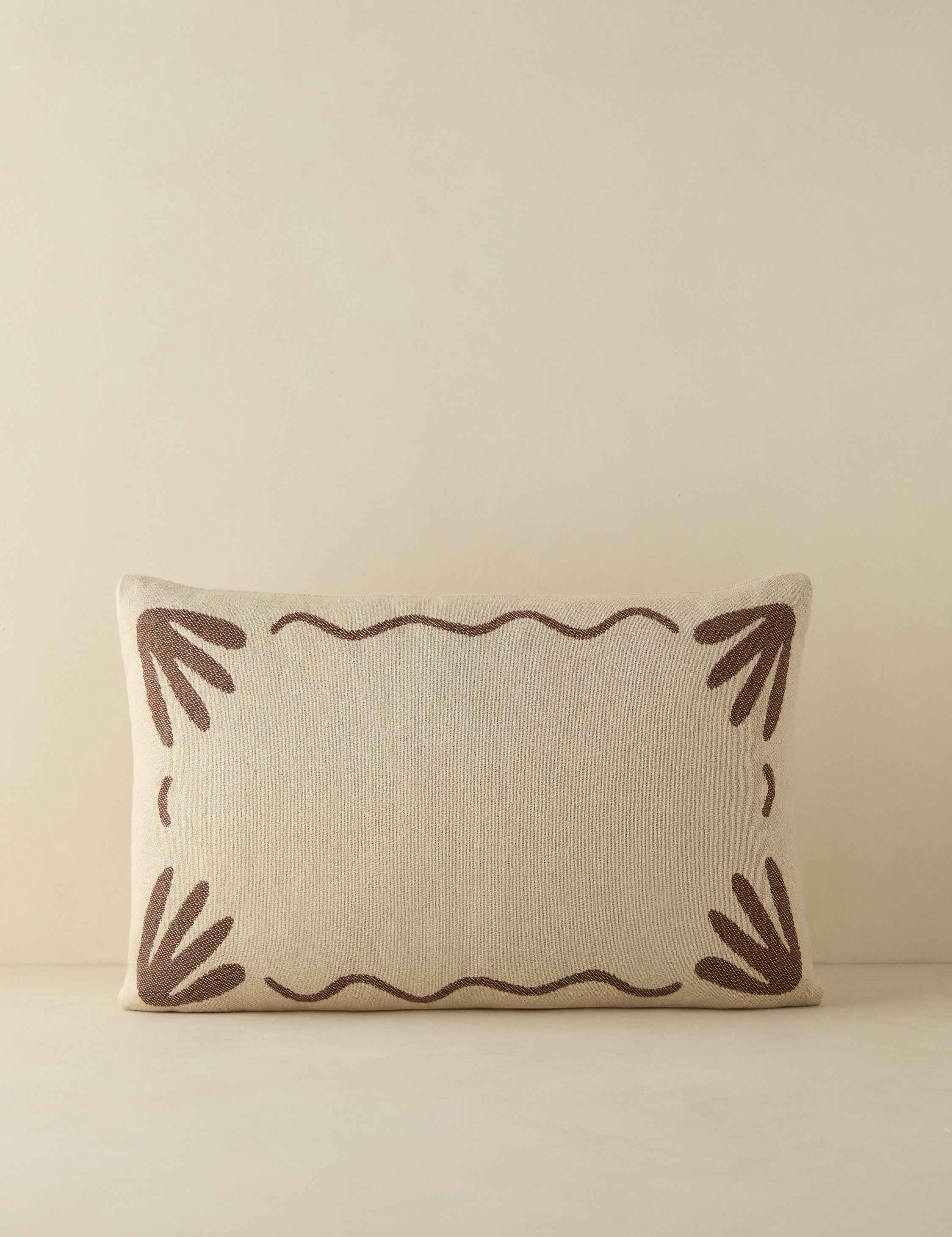 Luna Indoor/Outdoor Pillow | Abstract Minimalist Design, Chic Edge