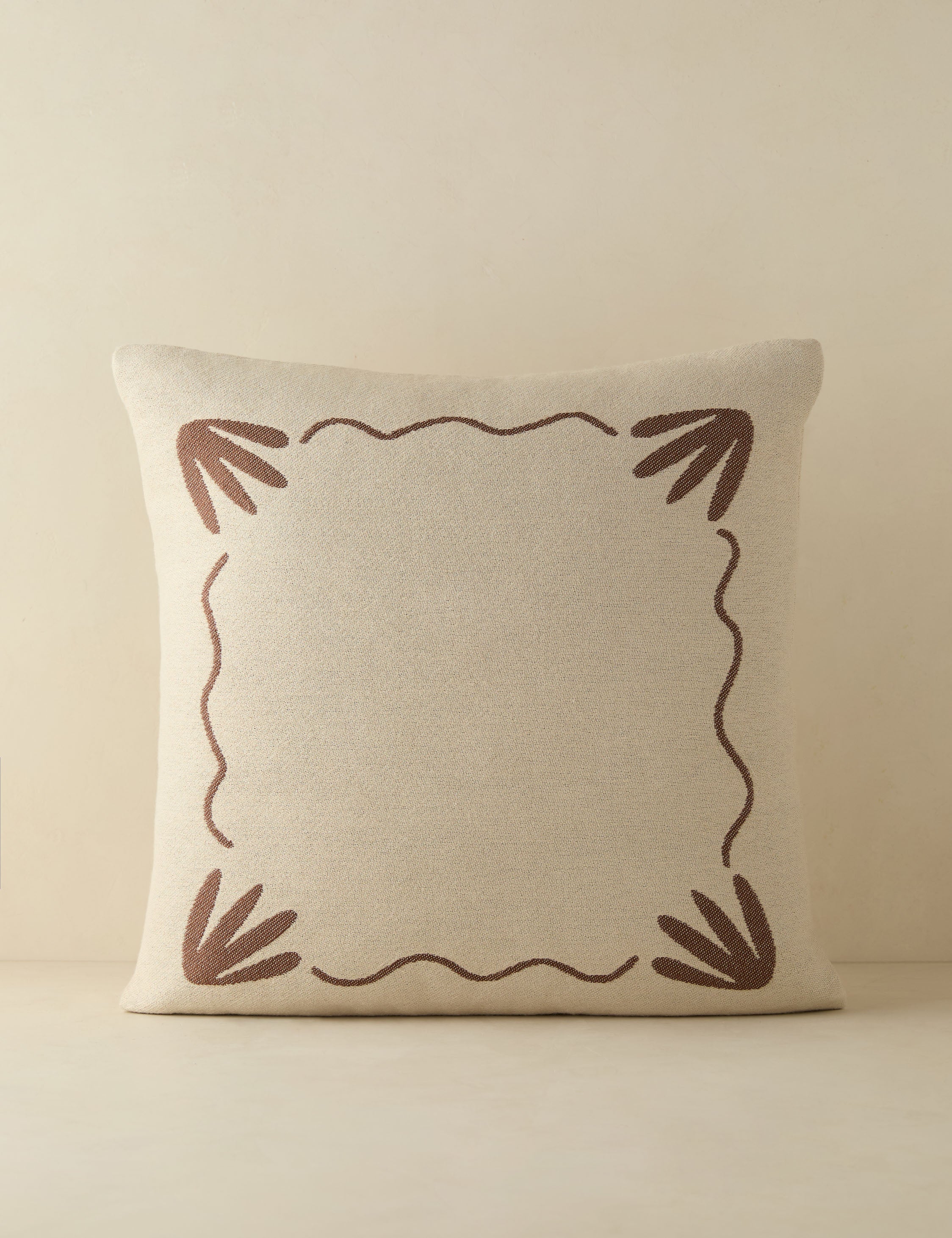 Luna Indoor/Outdoor Pillow | Abstract Minimalist Design, Chic Edge