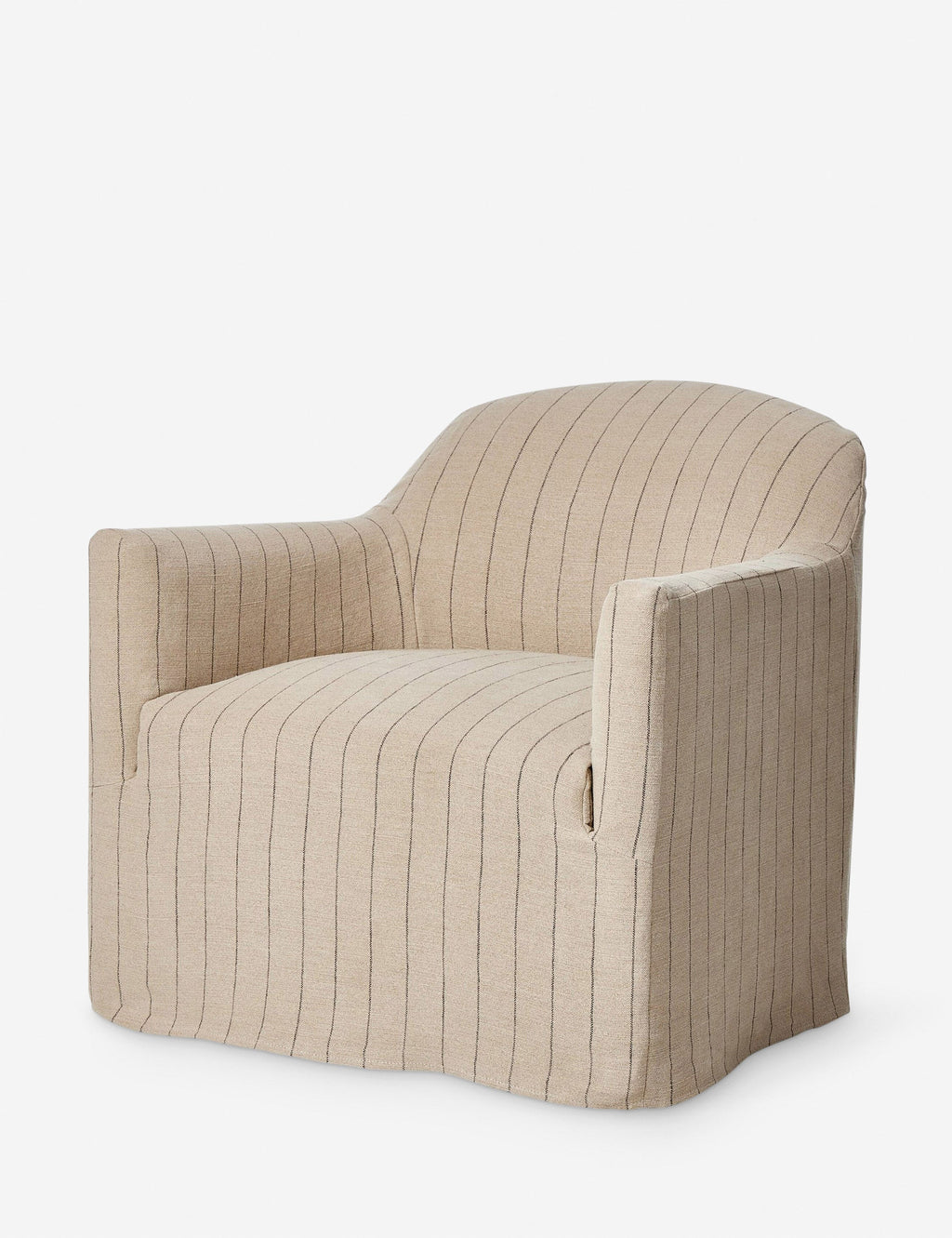 Luxe Swivel Chair | Slipcovered, Modern Accent Design