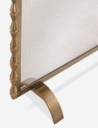 Topia Brass Fireplace Screen | Whimsical Design, Handcrafted Details