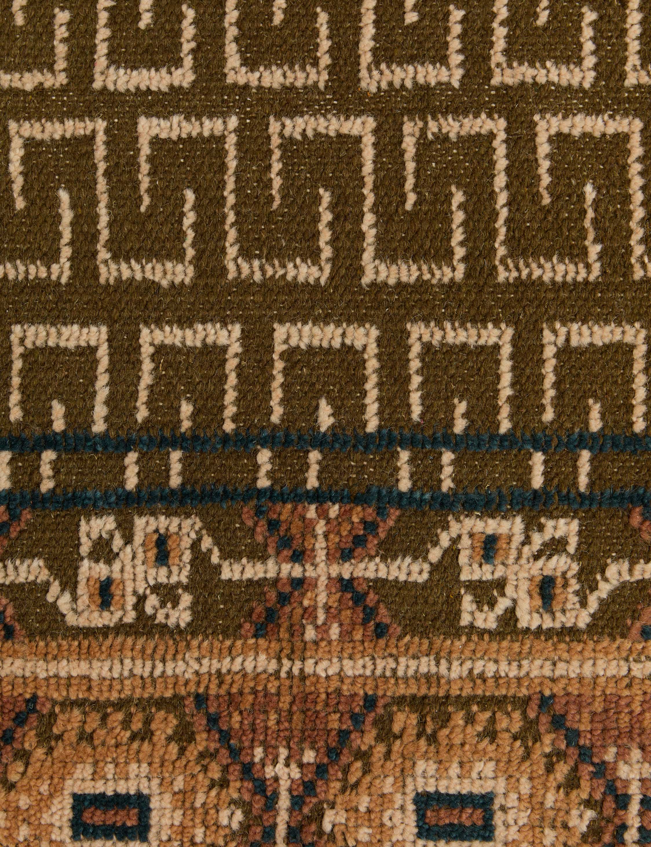Mira Hand-Knotted Wool Rug | Traditional Pattern, Fringe Detail