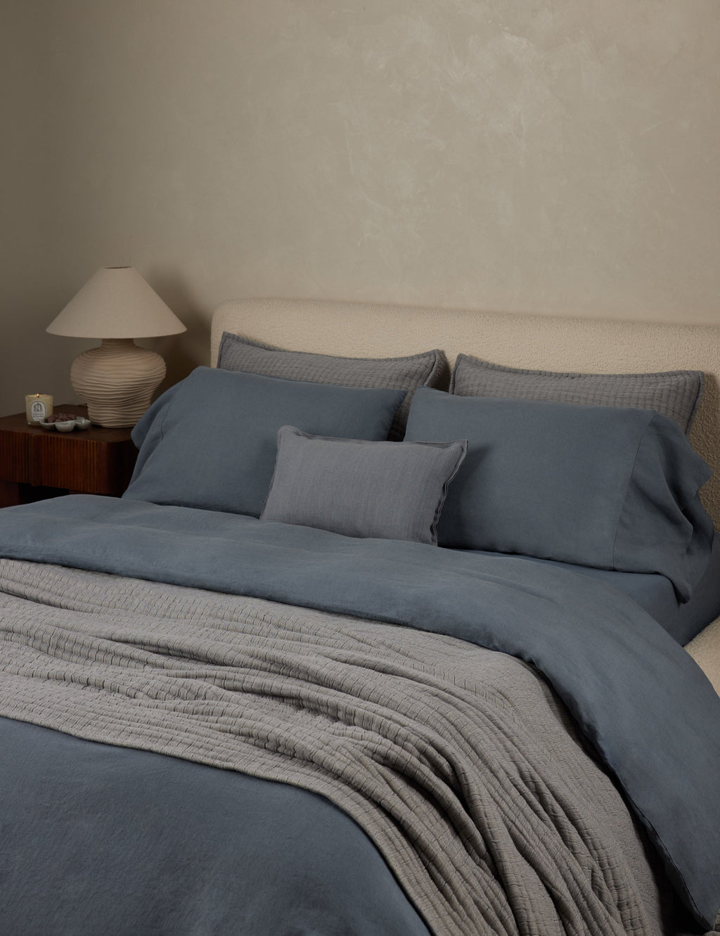 Milo Duvet Cover | European Flax Linen, Button Closures