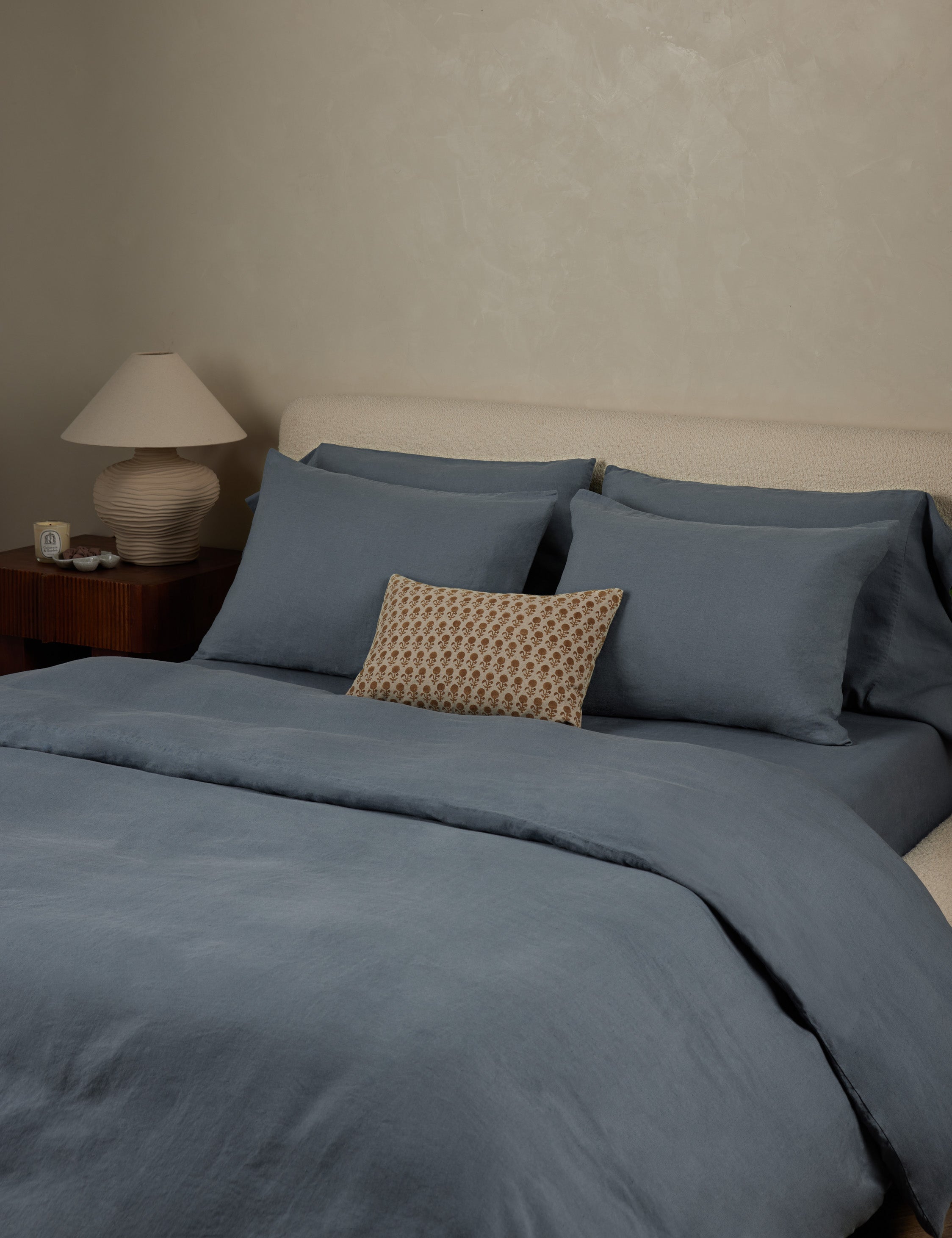 Milo Duvet Cover | European Flax Linen, Button Closures