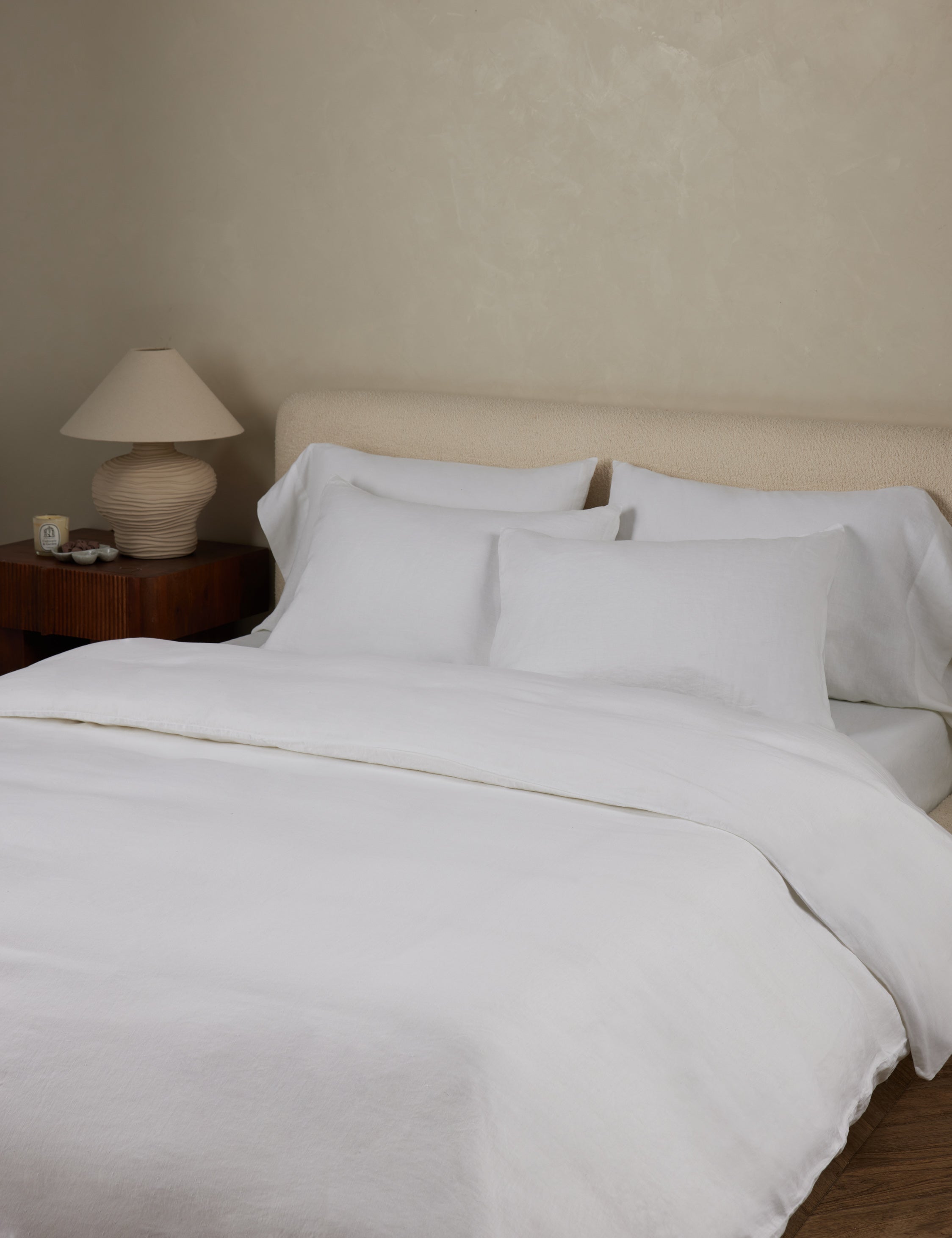 Milo Duvet Cover | European Flax Linen, Button Closures
