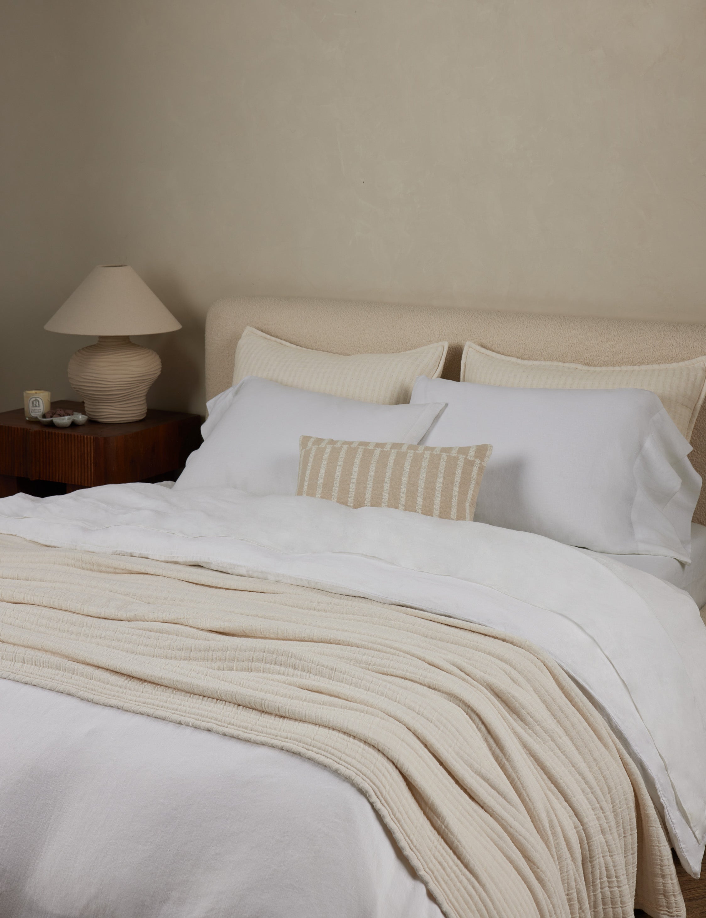 Milo Duvet Cover | European Flax Linen, Button Closures