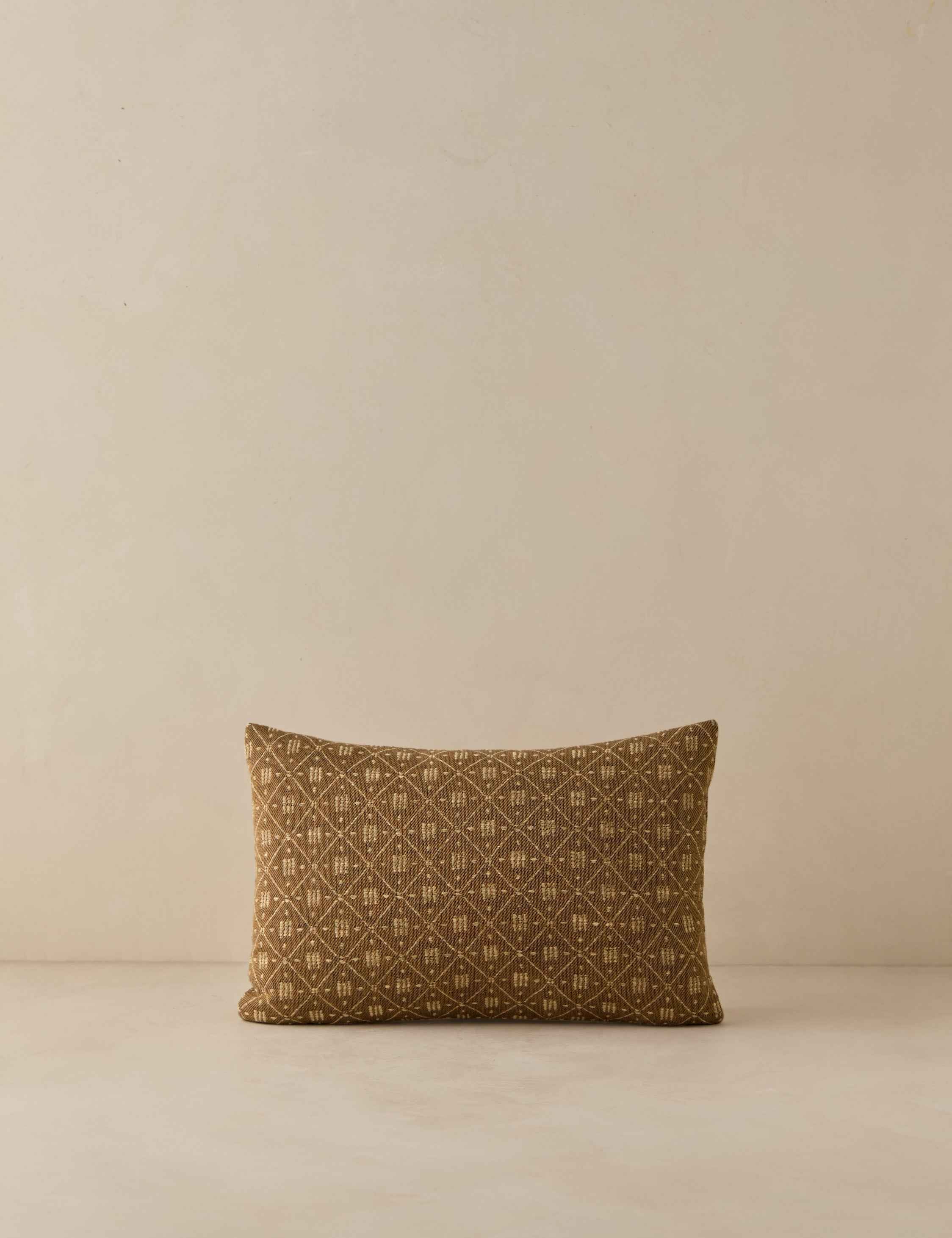 Mira Jacquard Pillow Cover | Subtle Lattice Pattern, Tailored Texture