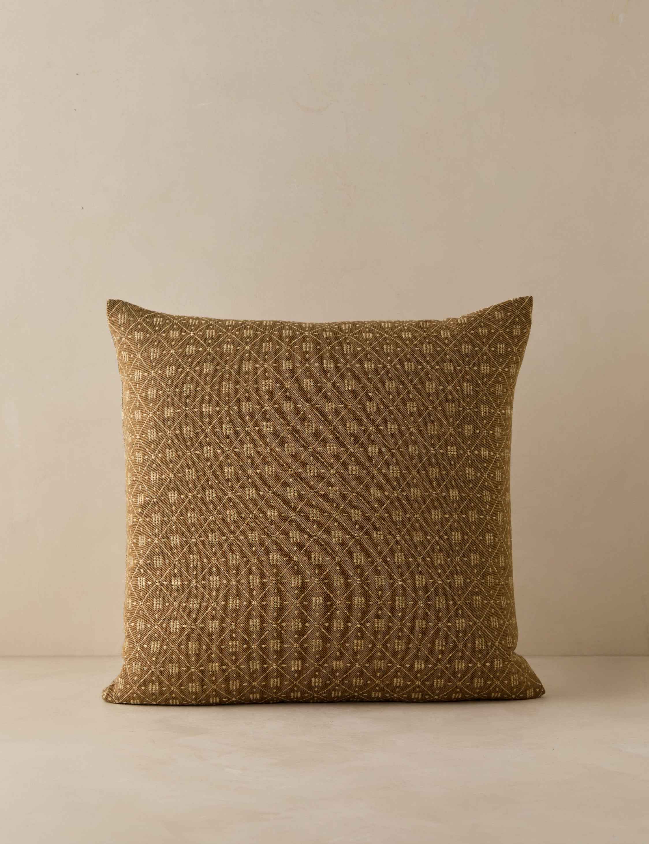 Mira Jacquard Pillow Cover | Subtle Lattice Pattern, Tailored Texture