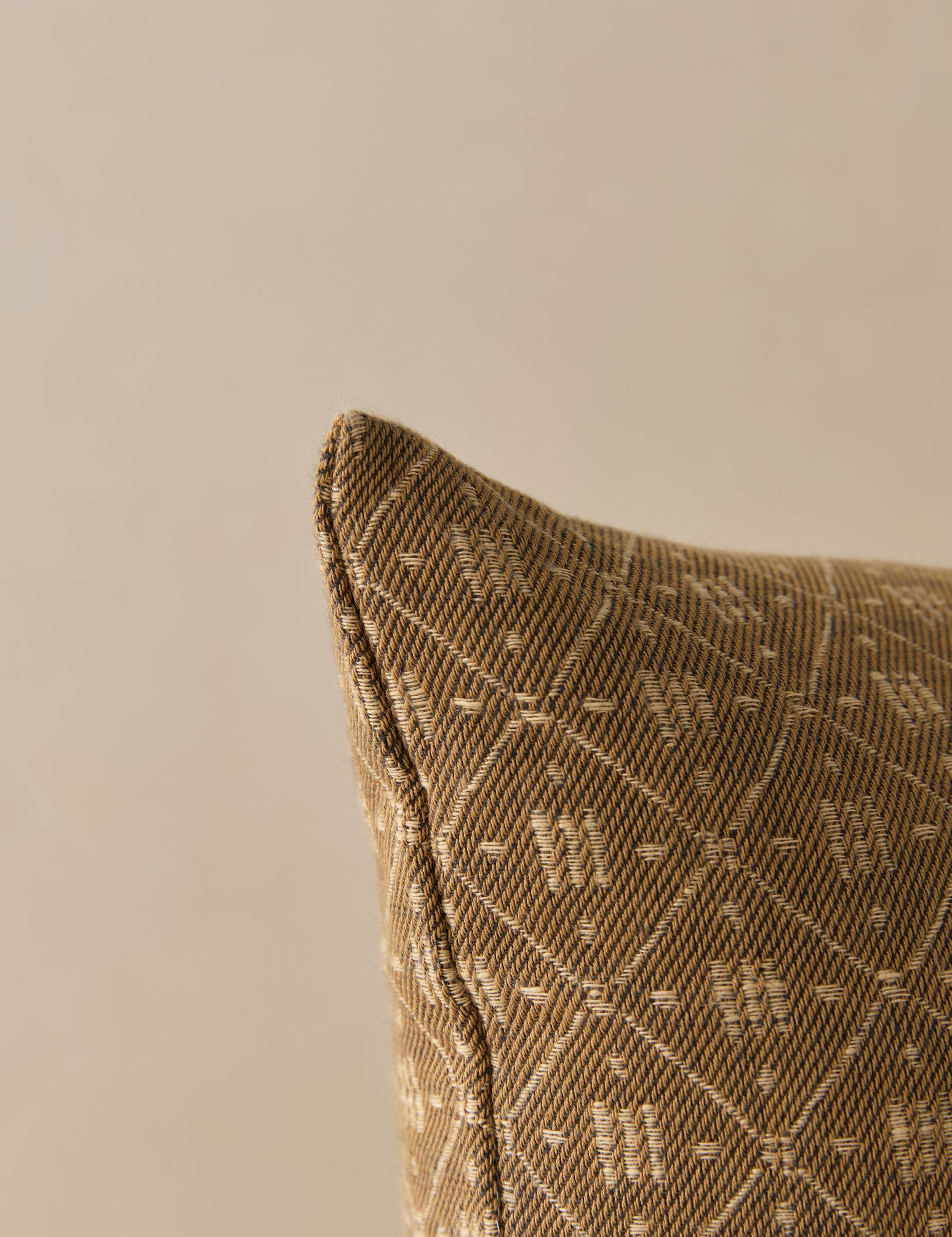 Mira Jacquard Pillow Cover | Subtle Lattice Pattern, Tailored Texture