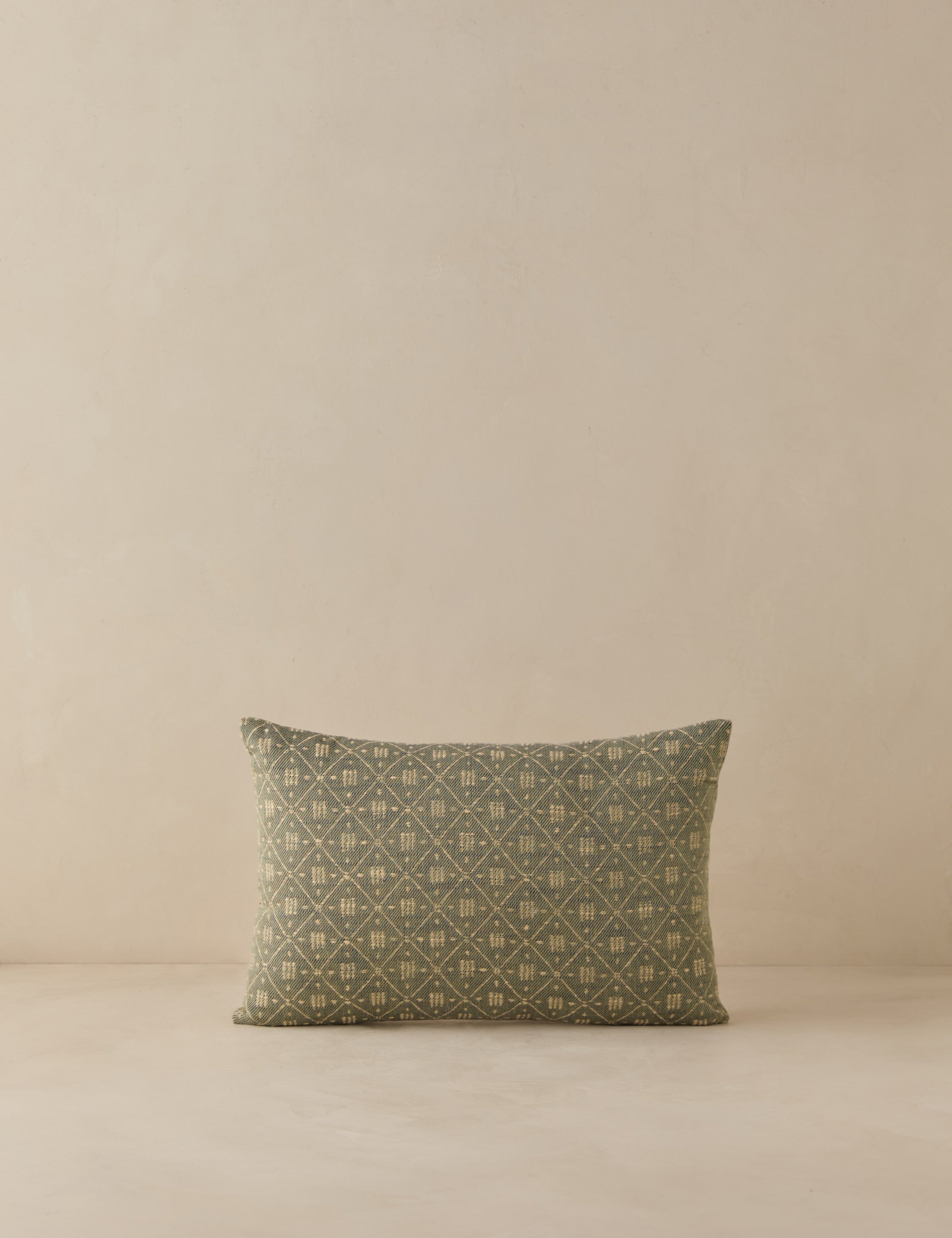 Mira Jacquard Pillow Cover | Subtle Lattice Pattern, Tailored Texture