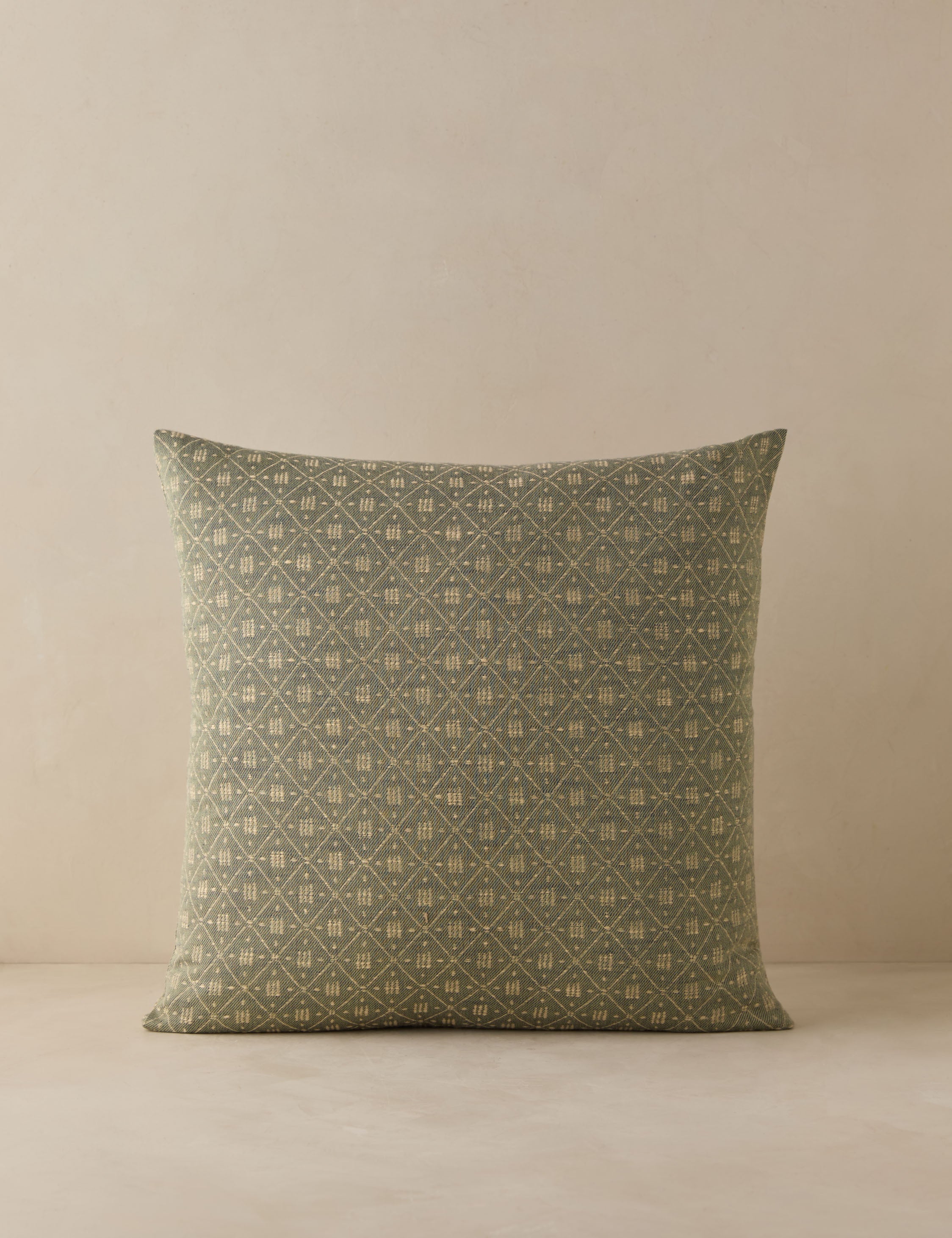 Mira Jacquard Pillow Cover | Subtle Lattice Pattern, Tailored Texture