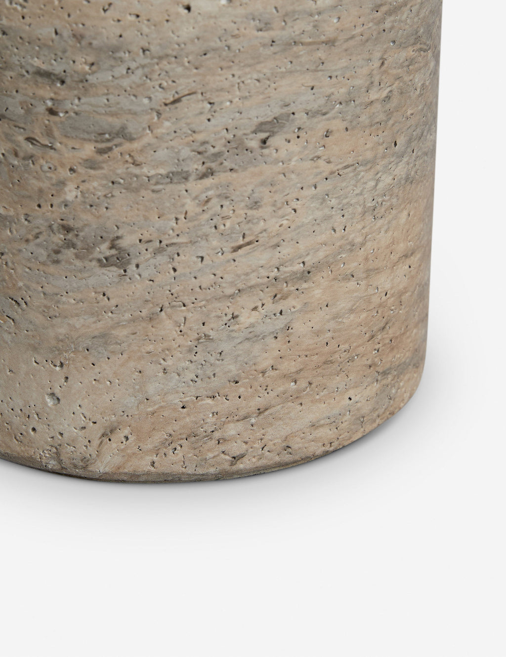 Mira Drink Table | Travertine-Like Finish, Indoor/Outdoor Use