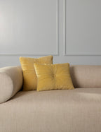 Milo Velvet Pillow | Button-Tufted, Luxurious Design