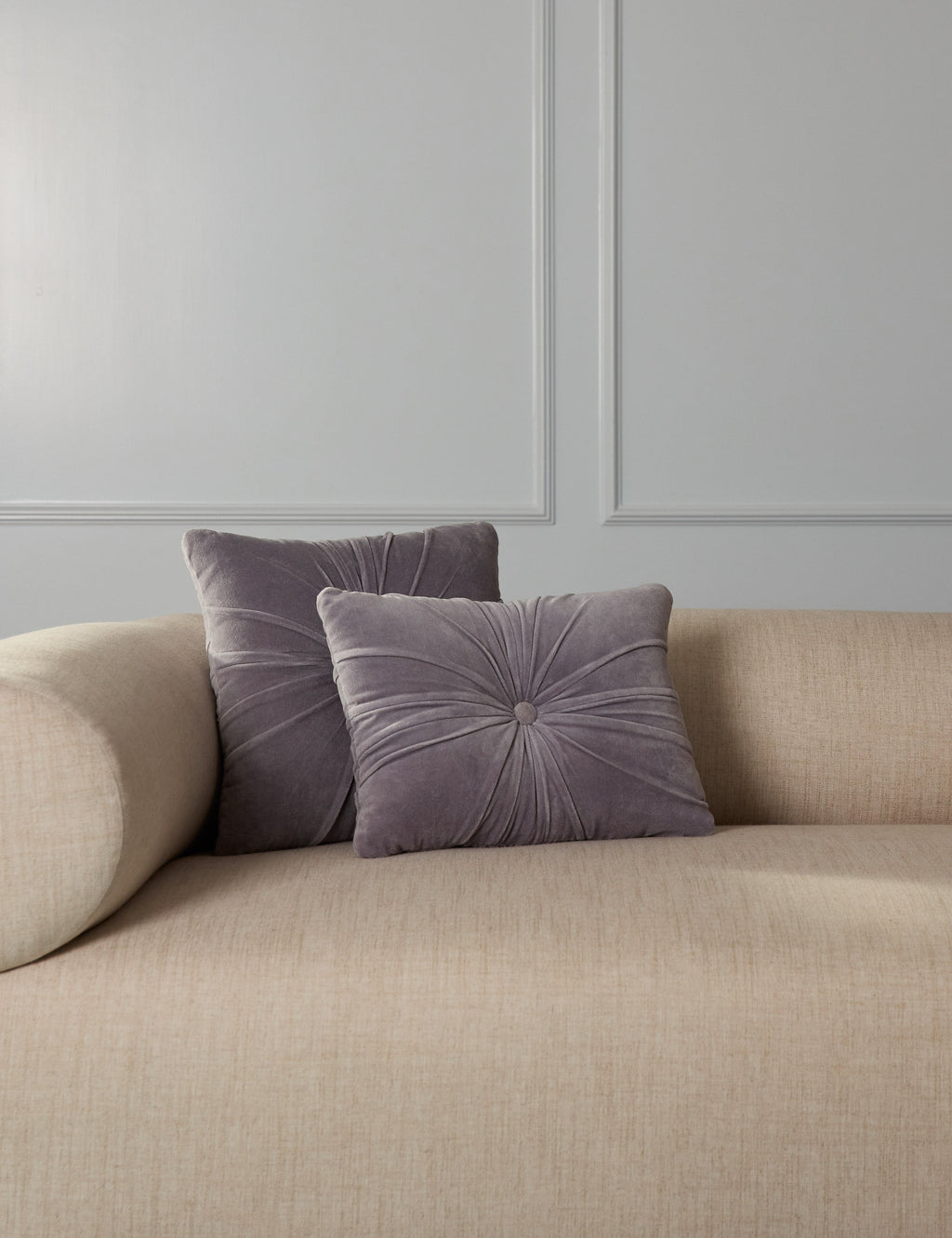 Milo Velvet Pillow | Button-Tufted, Luxurious Design