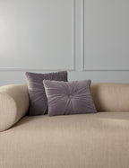 Milo Velvet Pillow | Button-Tufted, Luxurious Design