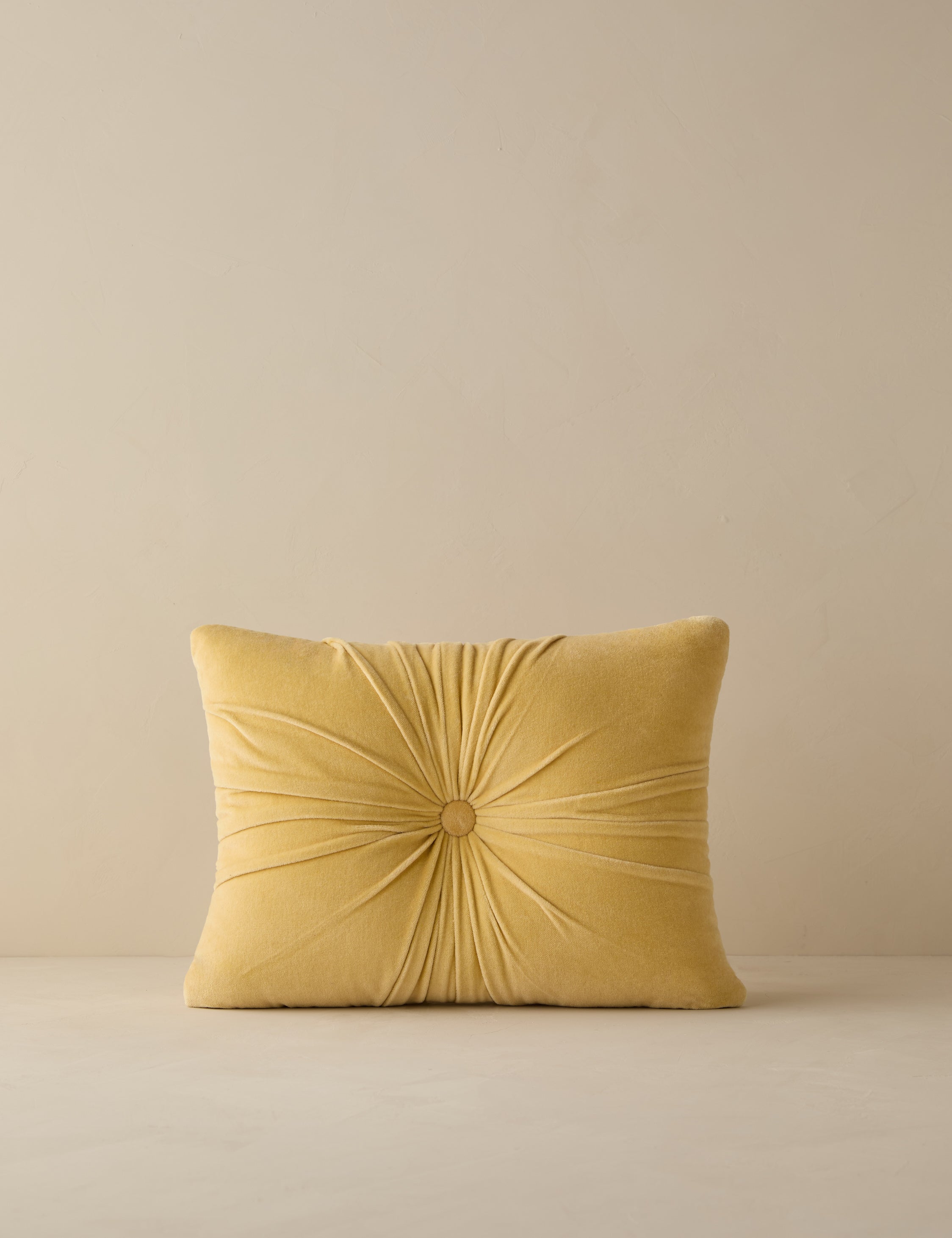 Milo Velvet Pillow | Button-Tufted, Luxurious Design