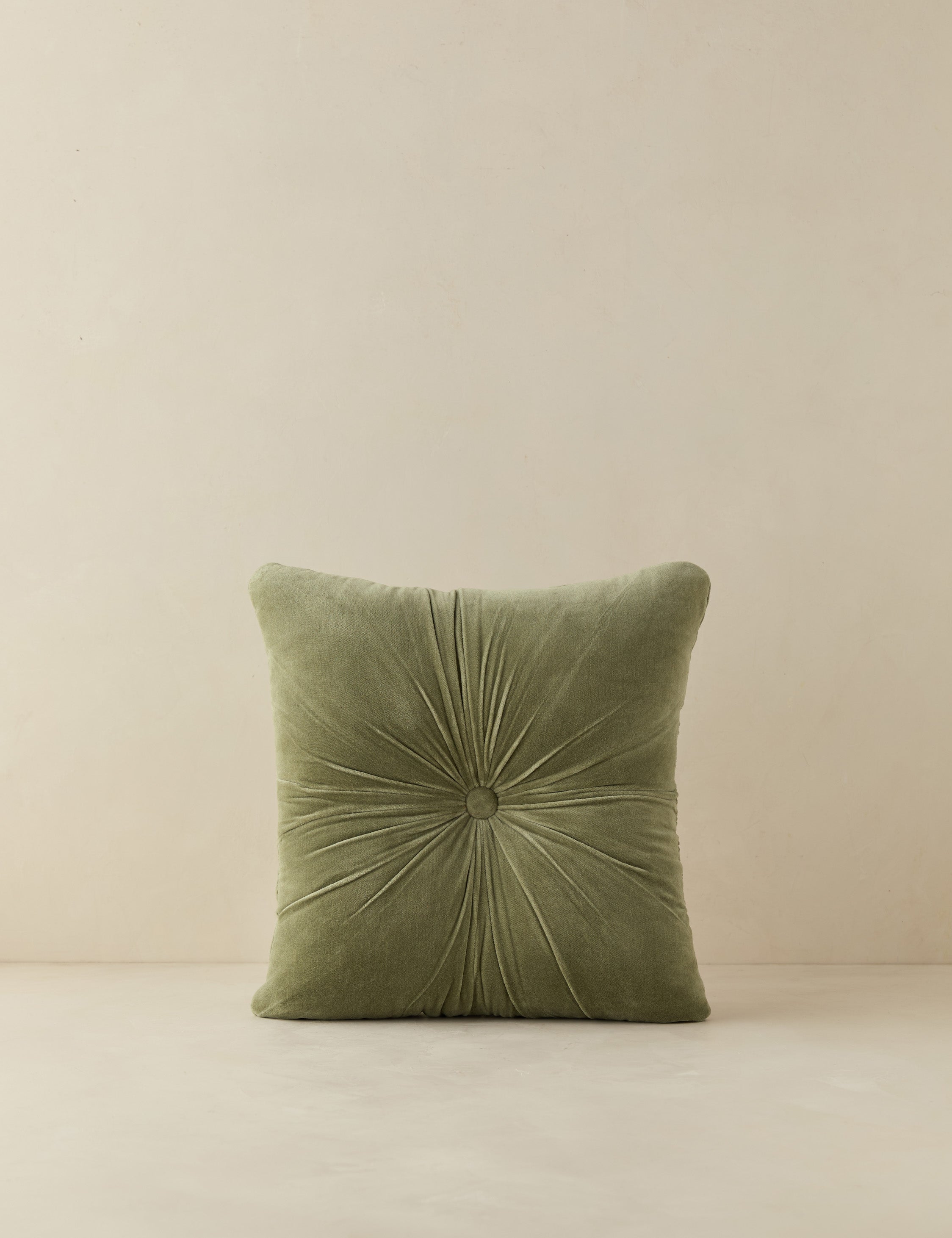 Milo Velvet Pillow | Button-Tufted, Luxurious Design