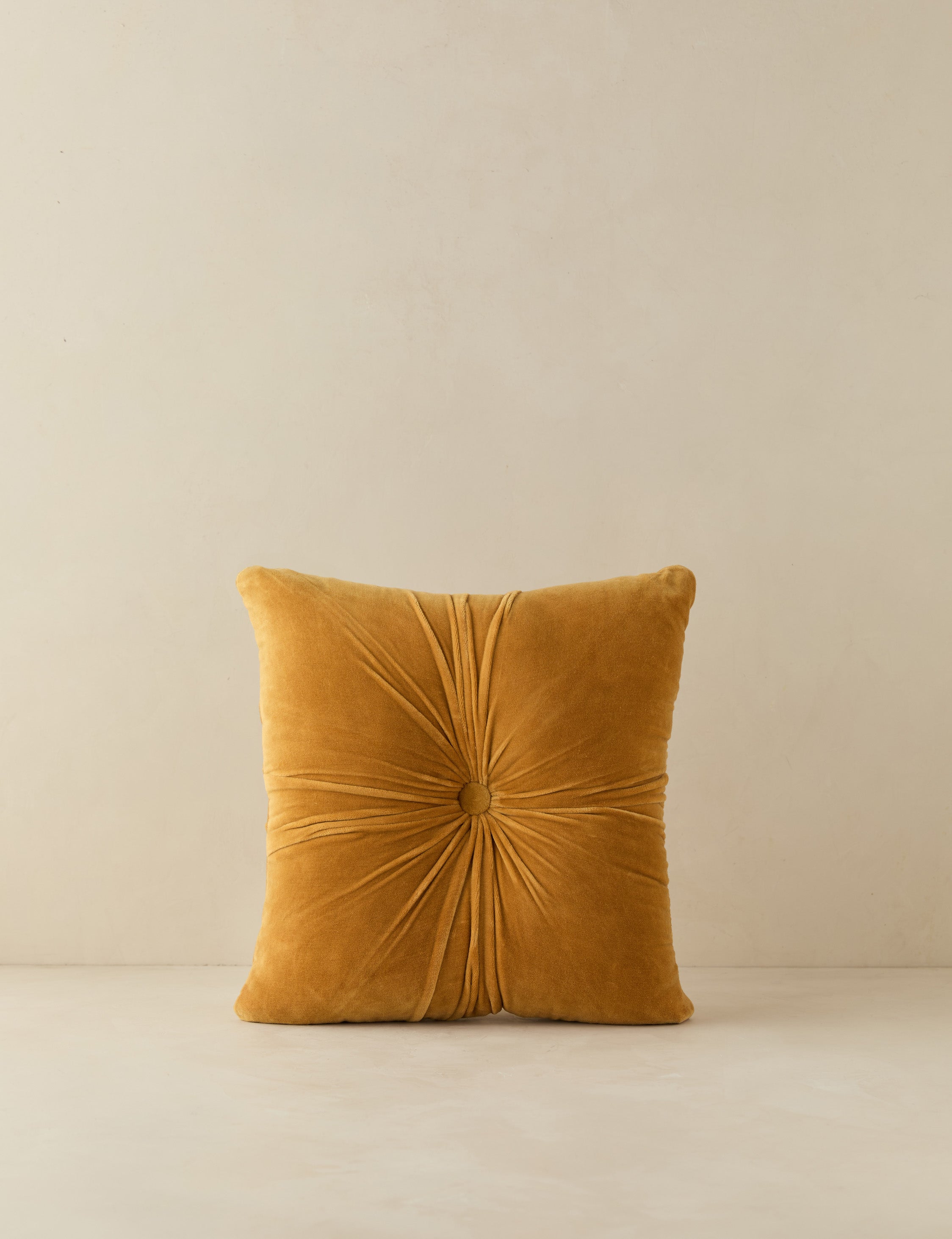 Milo Velvet Pillow | Button-Tufted, Luxurious Design