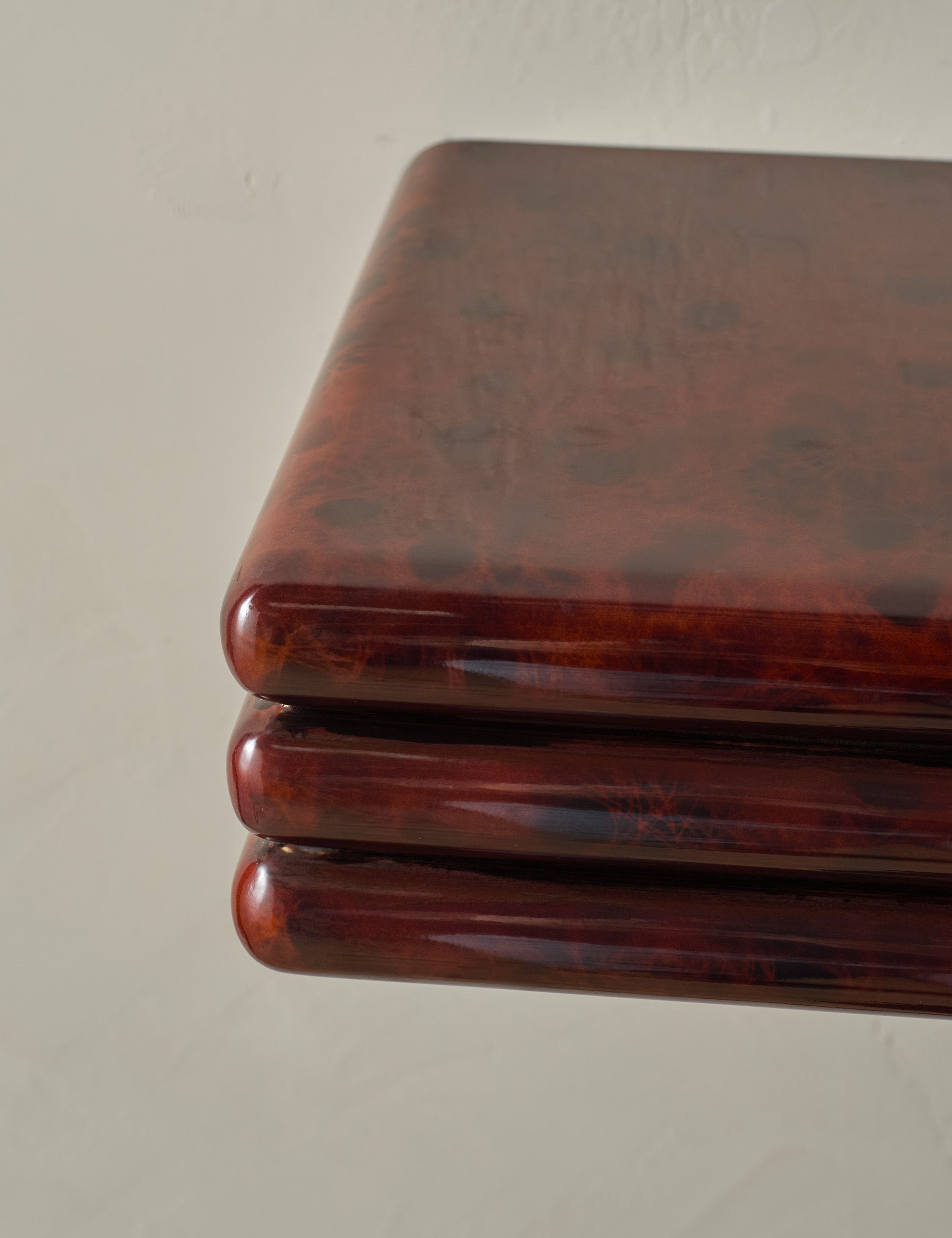 Milo Wall Shelf | Sculpted Edge, Richly Finished Surface
