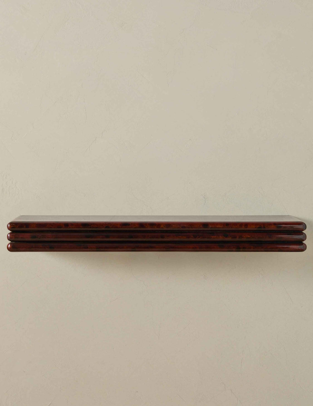 Milo Wall Shelf | Sculpted Edge, Richly Finished Surface