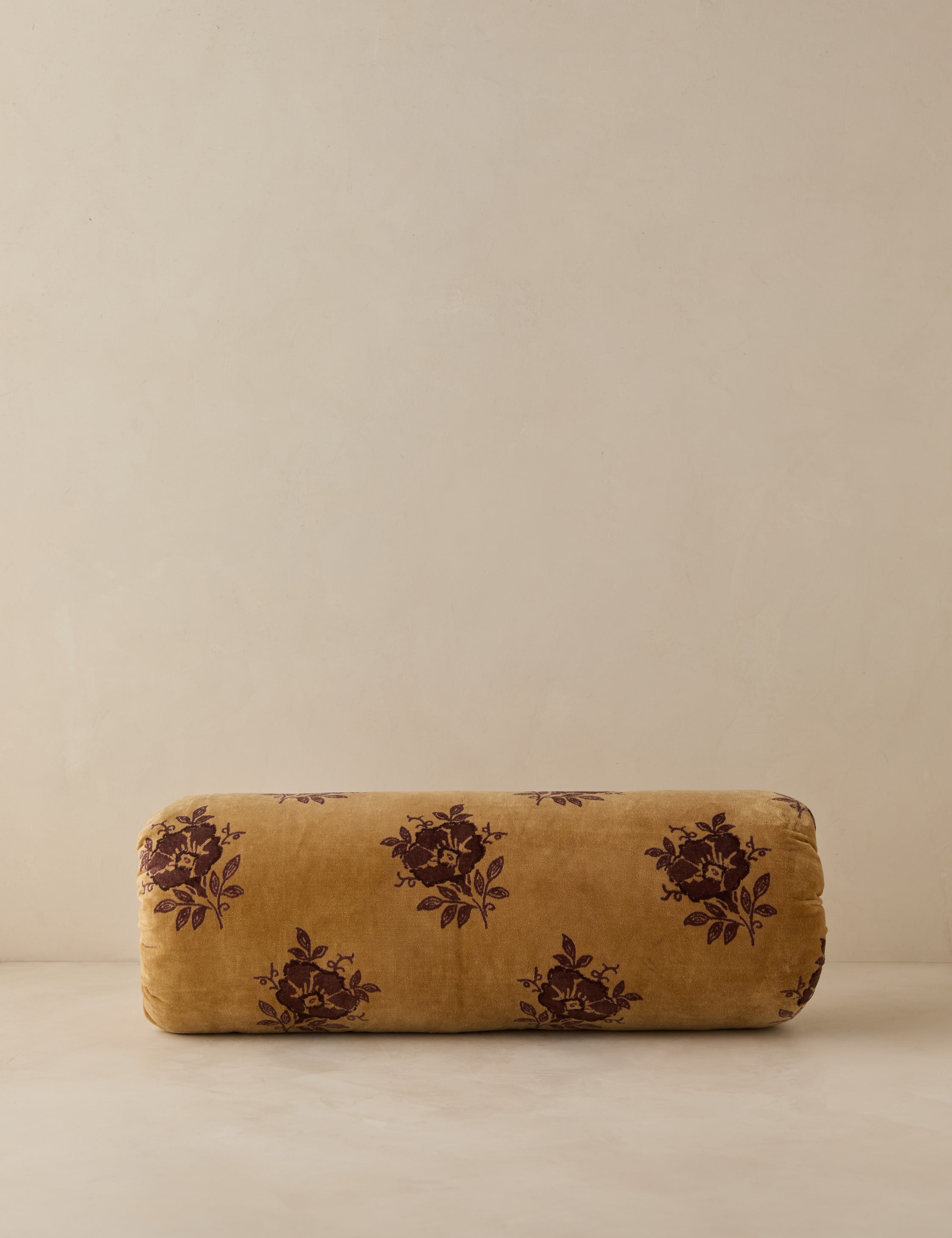 Mira Velvet Pillow | Vintage Floral Design, Rich Texture