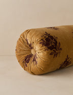 Mira Velvet Pillow | Vintage Floral Design, Rich Texture